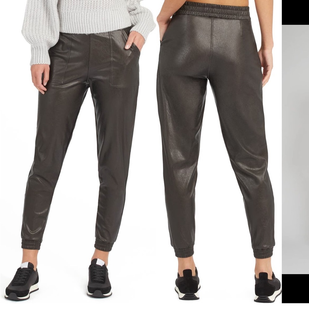 SPANX Faux Leather Joggers